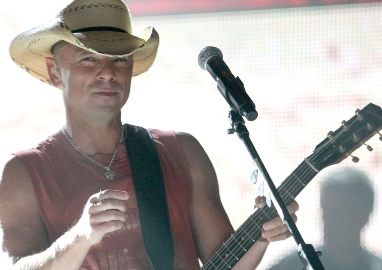 Kenny Chesney performing at the 47th Annual Academy of Country Music Awards in Las Vegas on April 1.